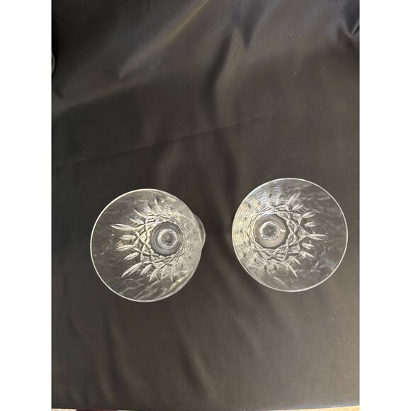 Pair of Beautiful Crystal Claret Wine Glasses - Picture 8 of 9